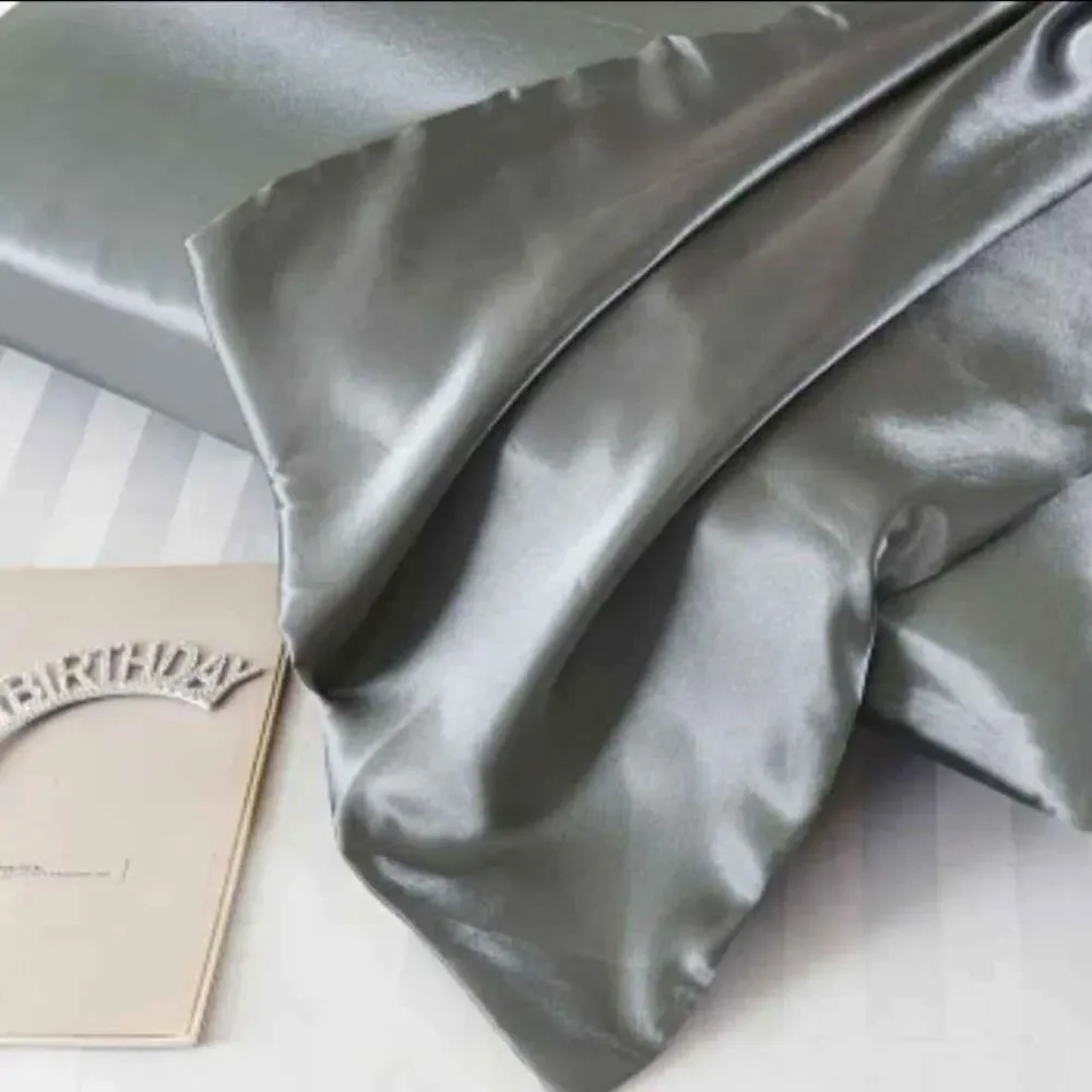 Choice of Set of 2 standard faux satin pillowcases-Pink